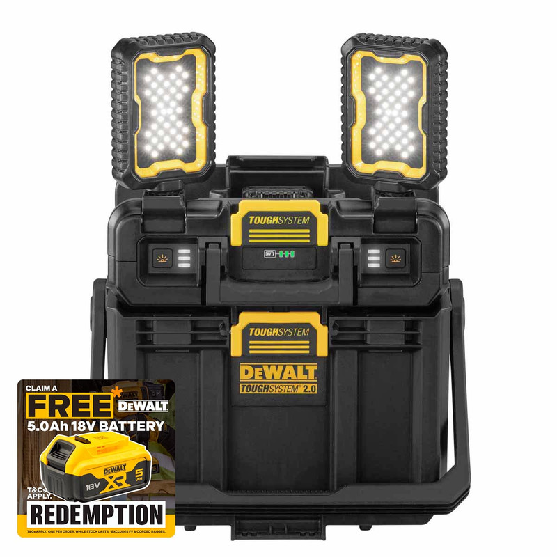 DeWalt DWST08061-1 TOUGHSYSTEM® 2.0 Adjustable Work Light with Storage