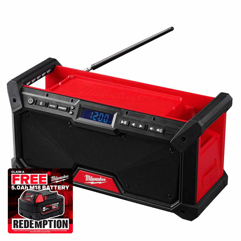 Milwaukee M18 RADDAB+G2-0 Jobsite Radio DAB+ (Body Only)