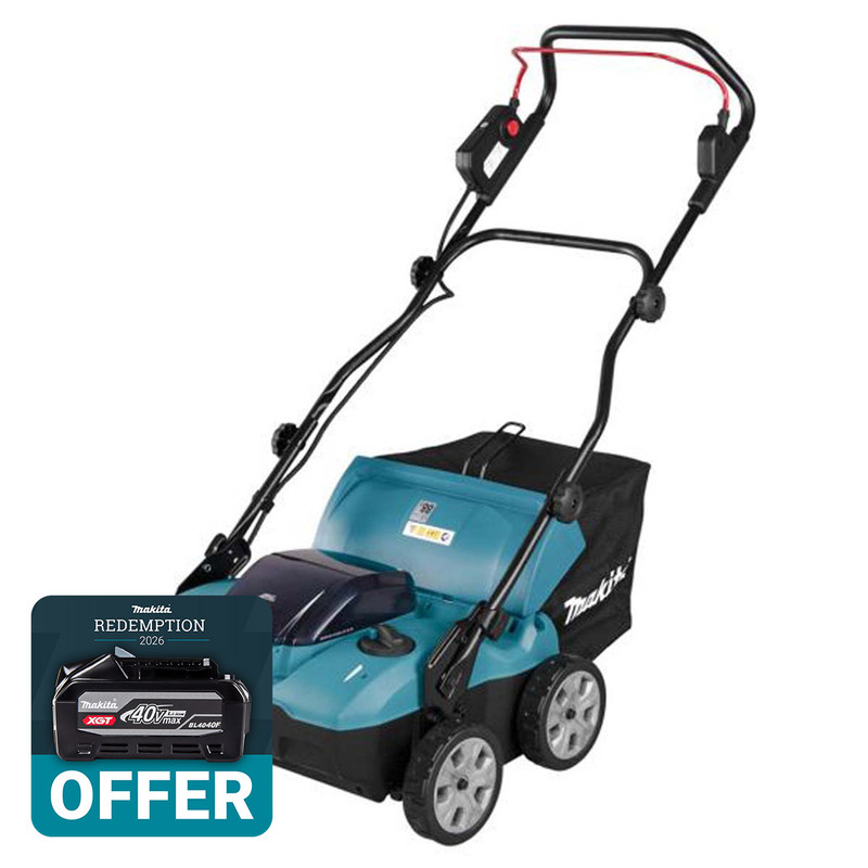 Makita UV001GZ 40V Max XGT Cordless Scarifier 38cm 50L (Body Only)