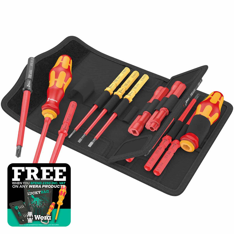 Wera 05006614001 Kraftform Kompakt VDE Interchangeable Screwdriver Set