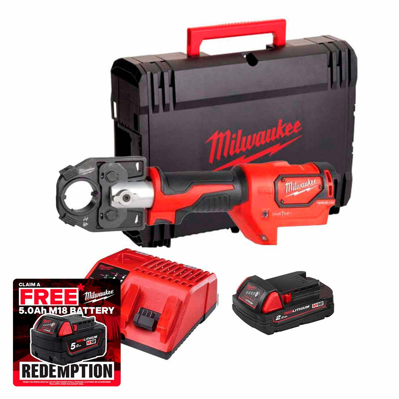 Milwaukee M18™ HCCT-201C Force Logic™ Hydraulic Cable Crimper