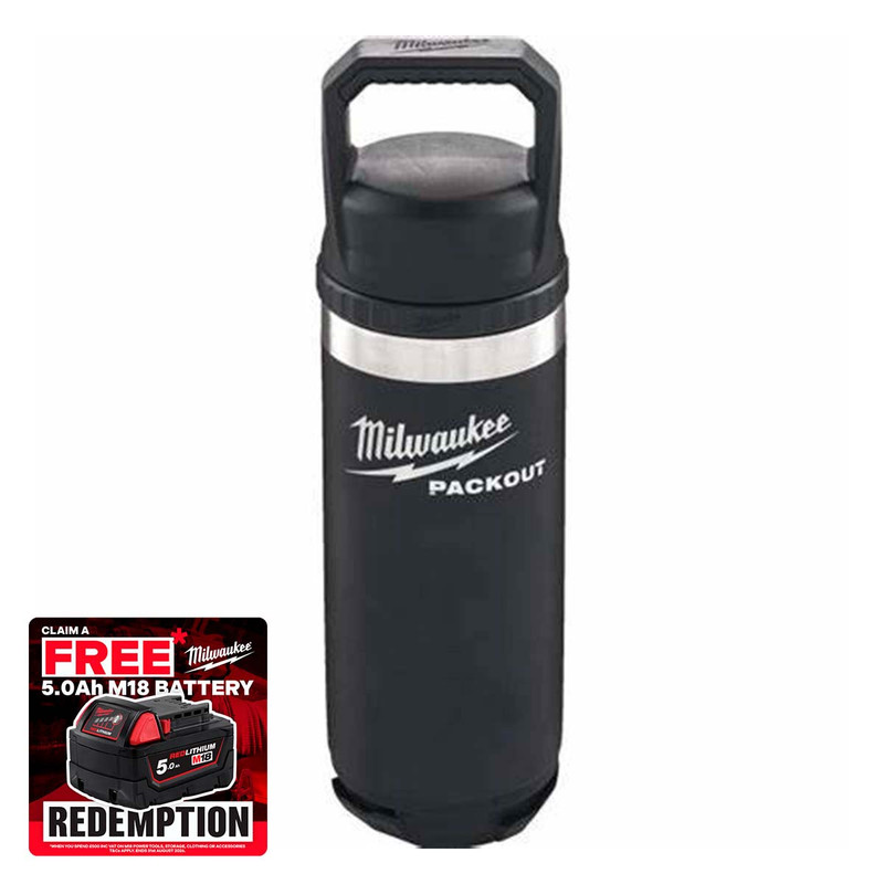 Milwaukee 4932493992 Packout Thermos Bottle Black 532ml