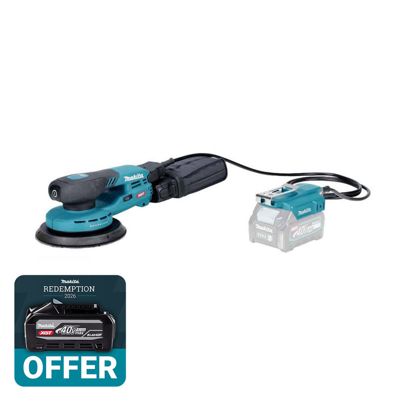 Makita BO004CGZ 40V Max XGT AWS 150mm Brushless Random Orbit Sander (Body Only)
