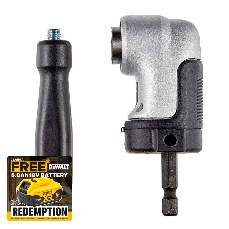 DeWalt DT20503-QZ 1/4" Hex Head Ultra Compact Impact Right Angle Attachment