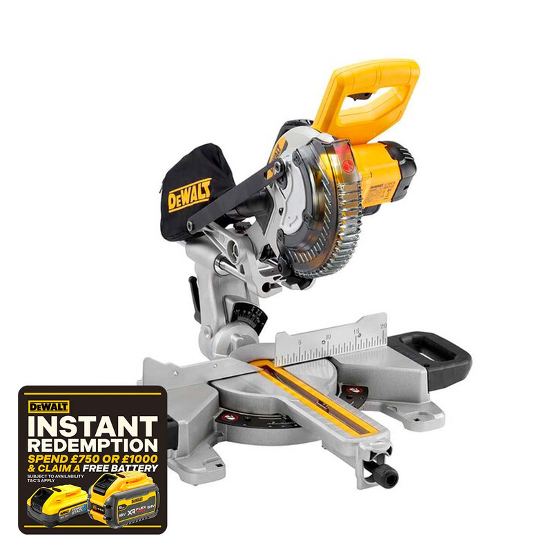 DeWalt DCS365N-XJ 18V XR 184mm XPS Slide Mitre Saw (Body Only)