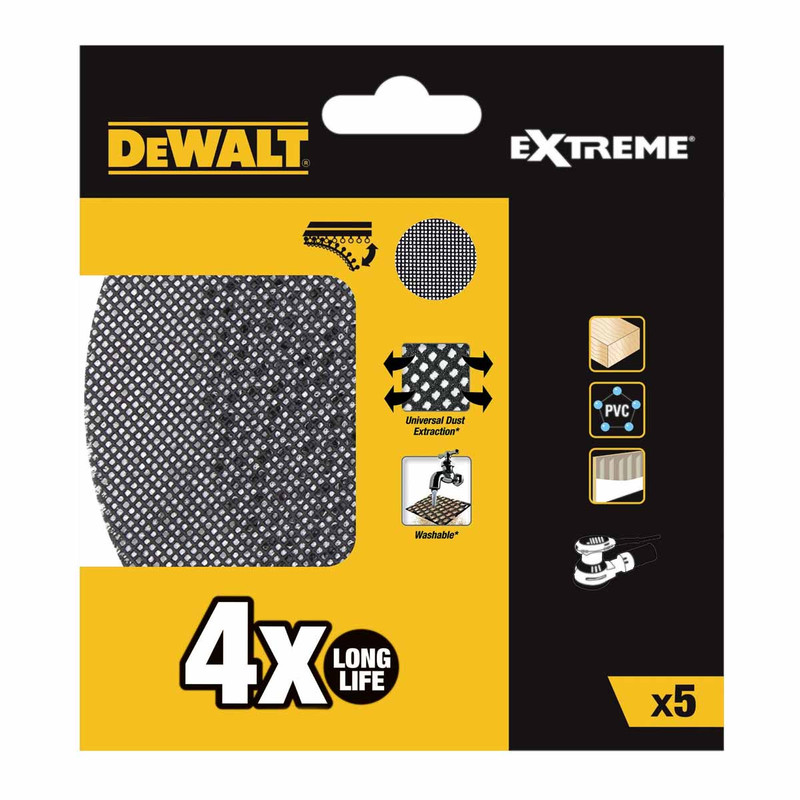 DeWalt DTM8560-QZ Extreme ROS 125mm Mesh Sanding Sheet 60G