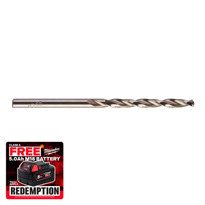 Milwaukee 4932352383 HSS-Ground Metal Drill Bits 3.5mm x 70mm (10 Pieces)