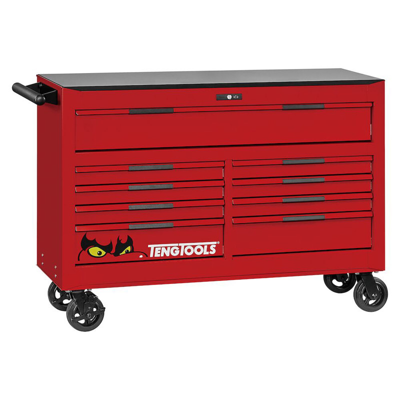 Teng TSW53R9 53 PRO35™ Roller Cabinet 9 Drawers Red