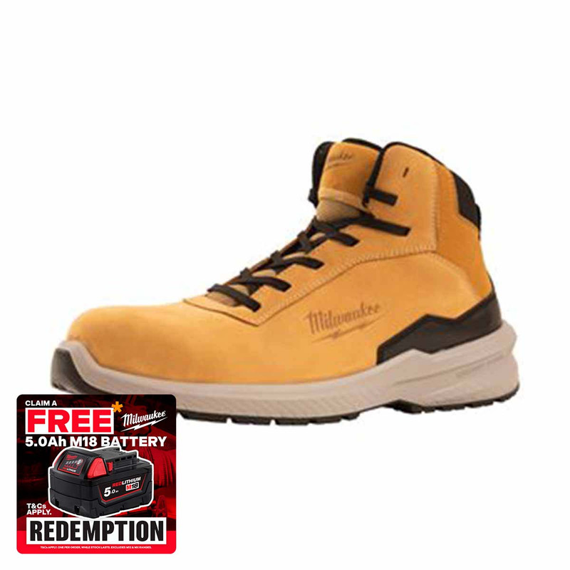 Milwaukee 4932493746 Flextred™ S3S Safety Boots Beige (Size 8)