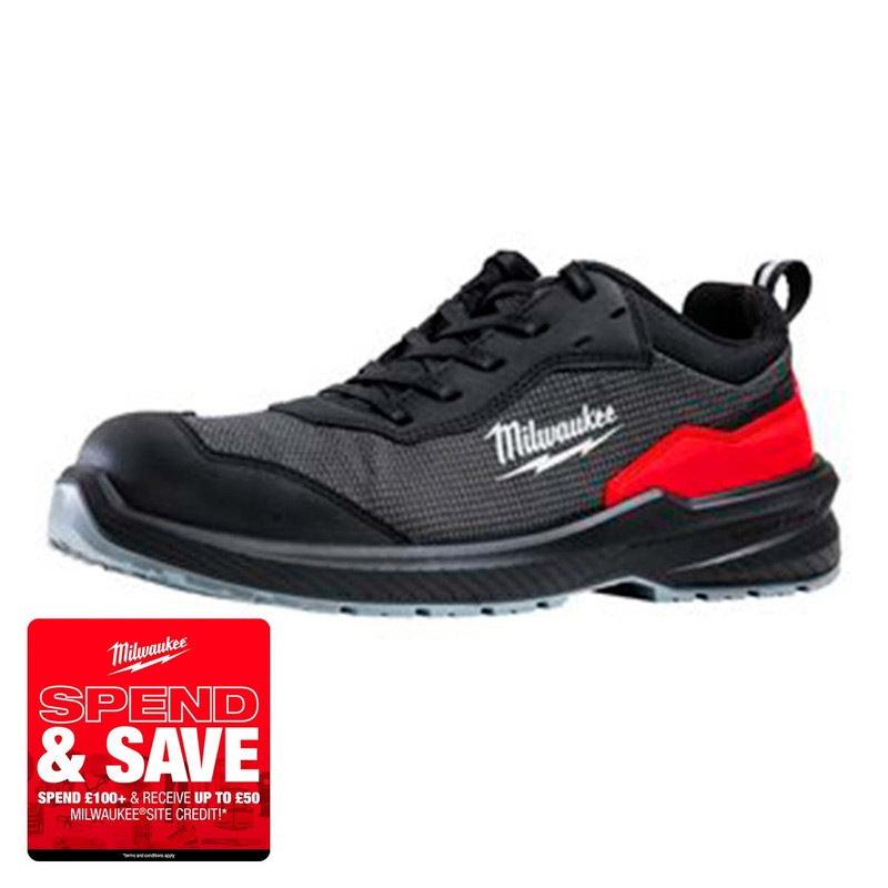 Milwaukee 49324936935 Flextred™ S1PS Safety Trainers Black (Size 9)