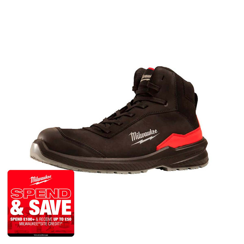 Milwaukee 4932493735 Flextred™ S3S Safety Boots, Black (Size 10)