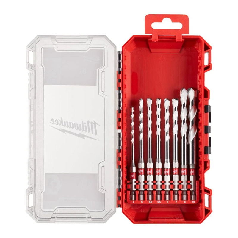 The Milwaukee 4932493872 Multi-Material Drill Bit Set (8 Pack)