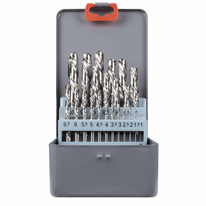 Sealey AK8191 Left-Hand Spiral Drill Bit Set (25 Pieces)