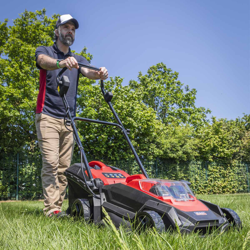 Sealey CP40VLMKIT Cordless SV20 Series 40cm 40V Lawn Mower with 2x 4.0Ah Batteries
