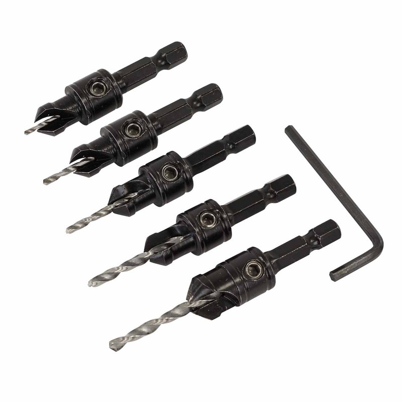 Sealey CSSET5 Countersink Drill Bit Set (5 Pieces)