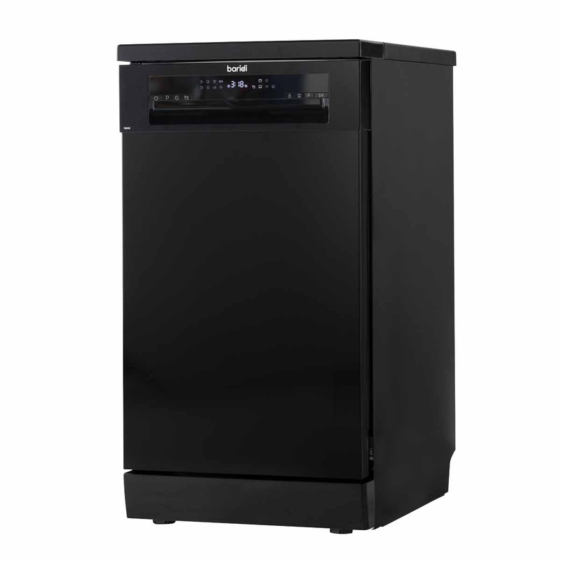 Baridi DH267 Slimline Freestanding Dishwasher 45cm Wide 10 Place Settings - Black