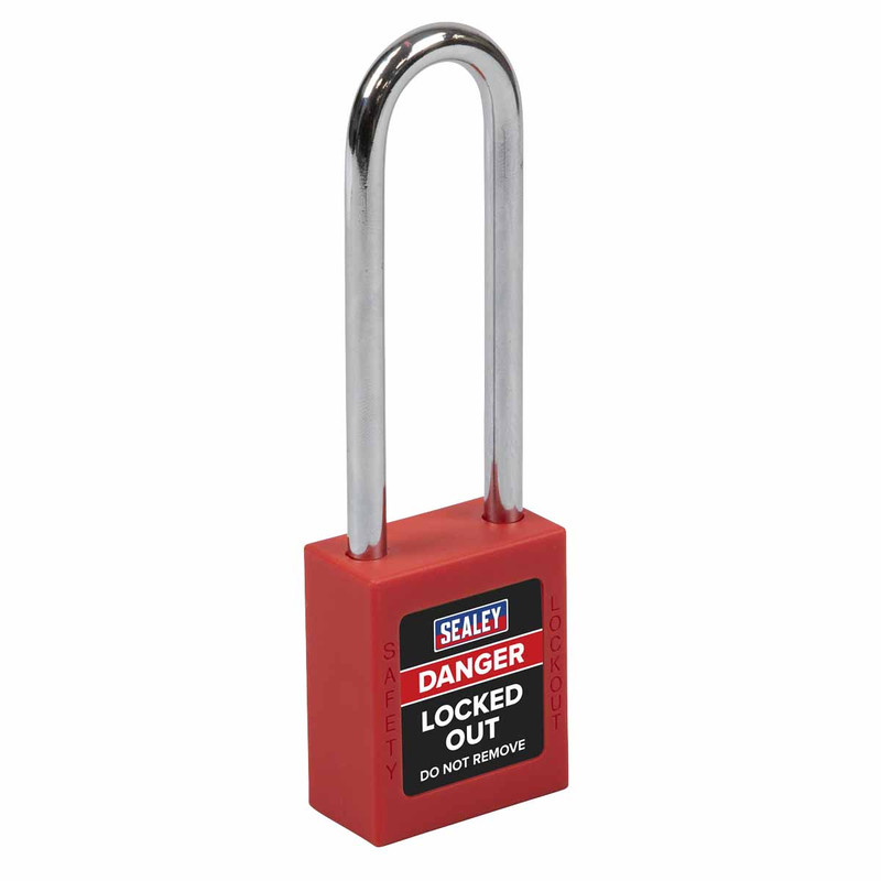 Sealey EV12 Safety Lockout Padlock - Long Shackle