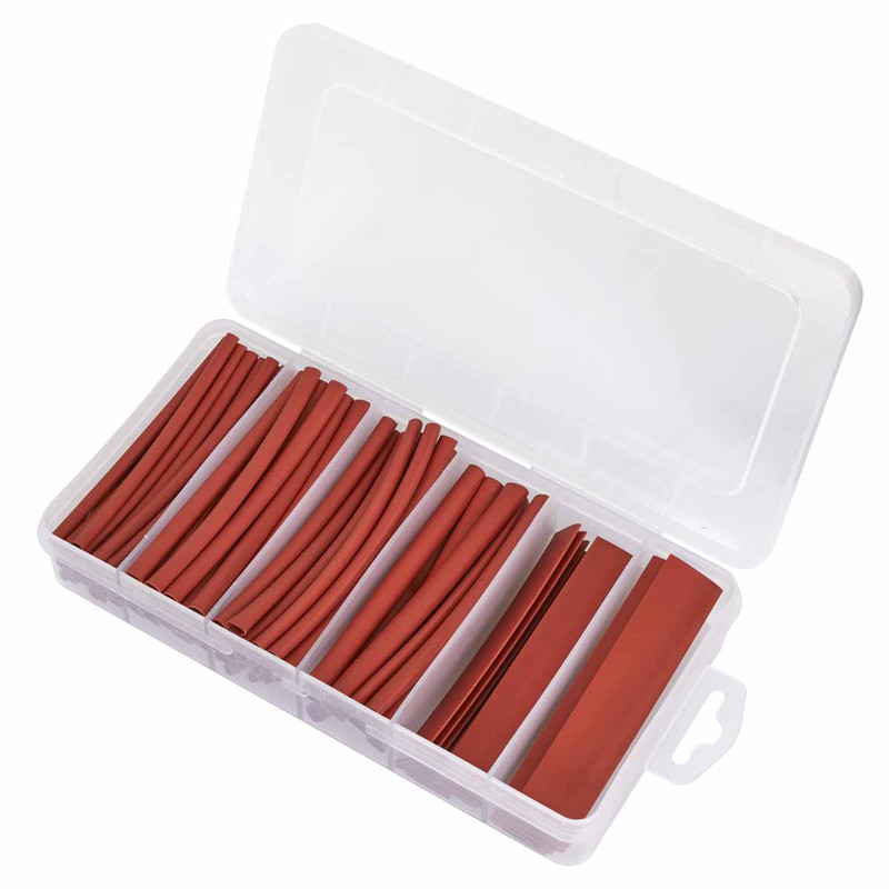 Sealey HST100R Heat Shrink Tubing Assortment 100mm (95 Pieces) - Red