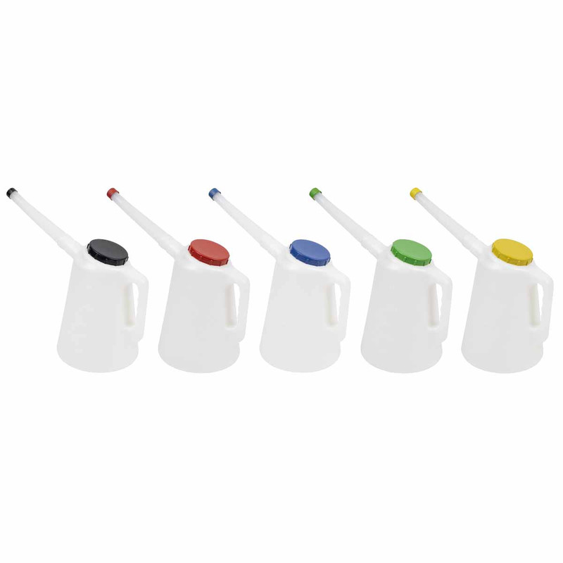 Sealey JDL3SET Oil Containers with Flexible Spouts 3L - Set of 5