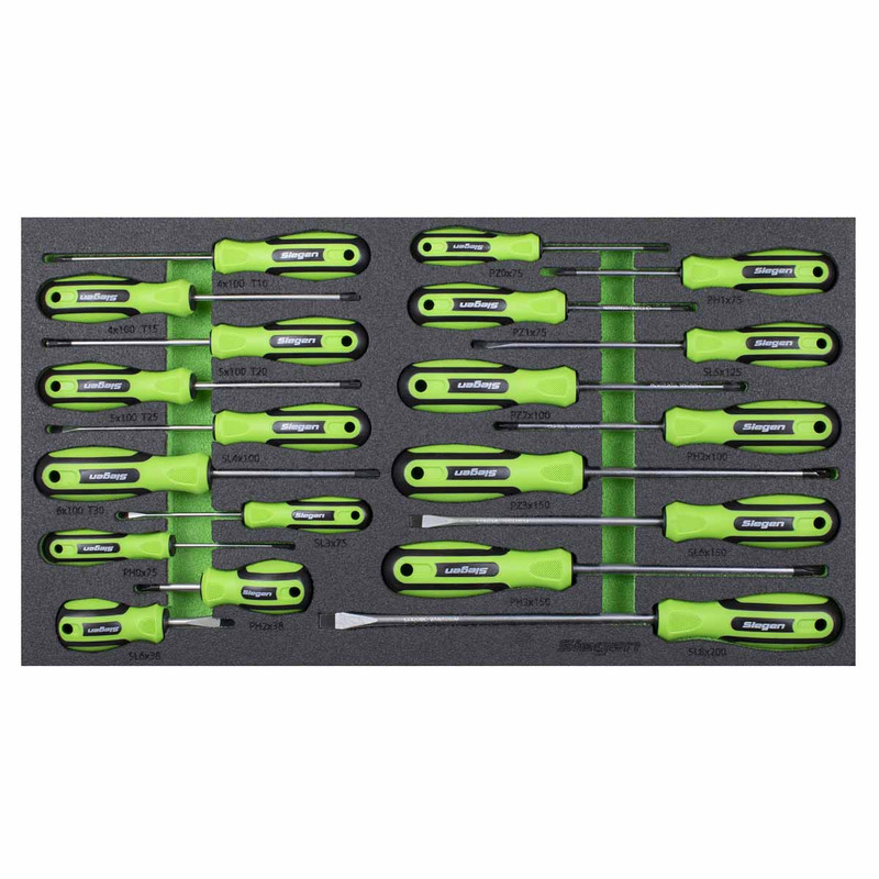 Sealey S01276 Siegen Screwdriver Set with Tool Tray (20 Pieces)