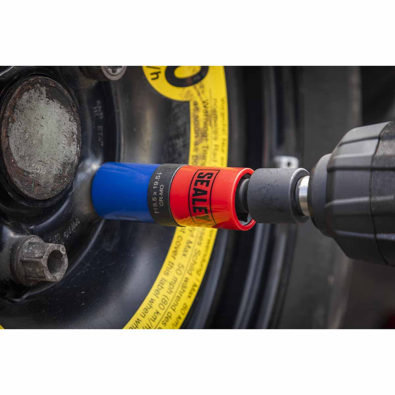 Sealey SX1820S Alloy Wheel Double Ended Impact Socket Set 1/2" Sq Drive (5 Pieces)