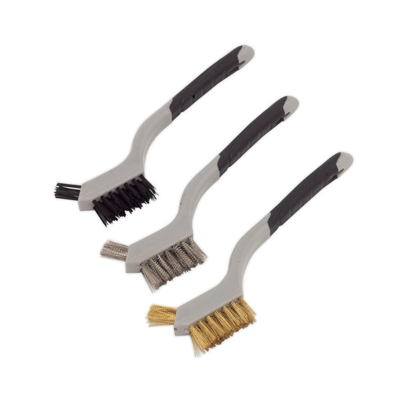 Sealey WB100 Miniature Wire Brush Set (3 Pieces)