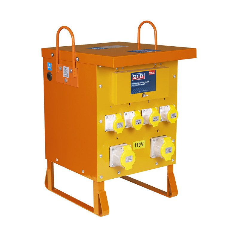 Sealey WST10000 Single Phase Site Transformer 10kVA 110V