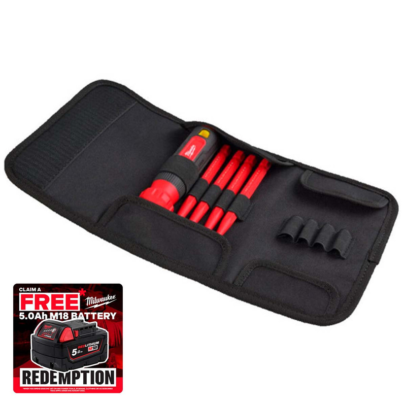 Milwaukee 4932493658 4 in 1 Insulated Torx Multi-Bit Screwdriver Set