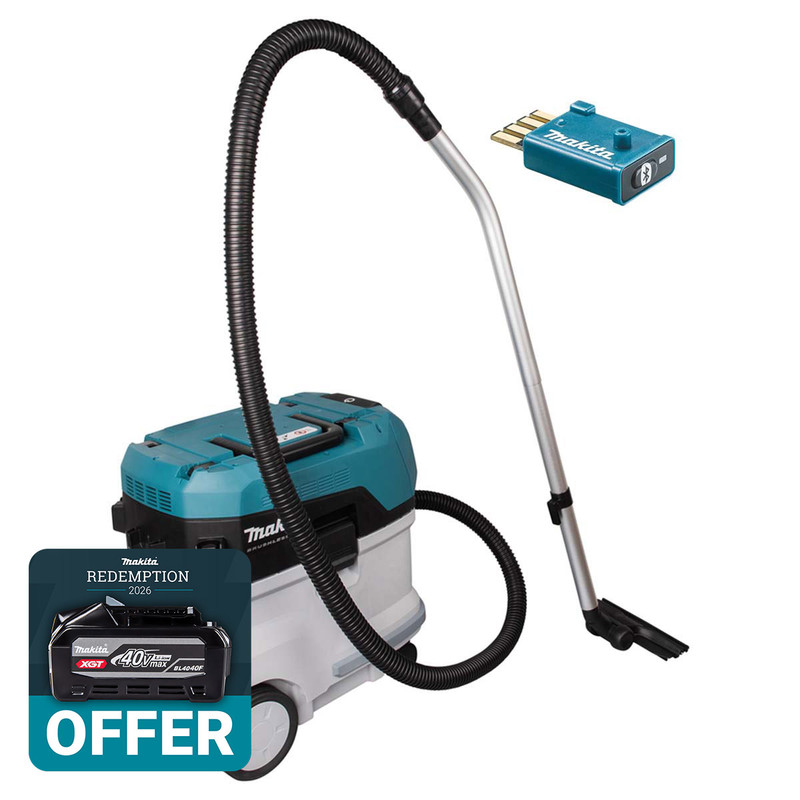 Makita VC006GMZ01 Twin 40V Max XGT Brushless Dust Extractor with Aws (Body Only)