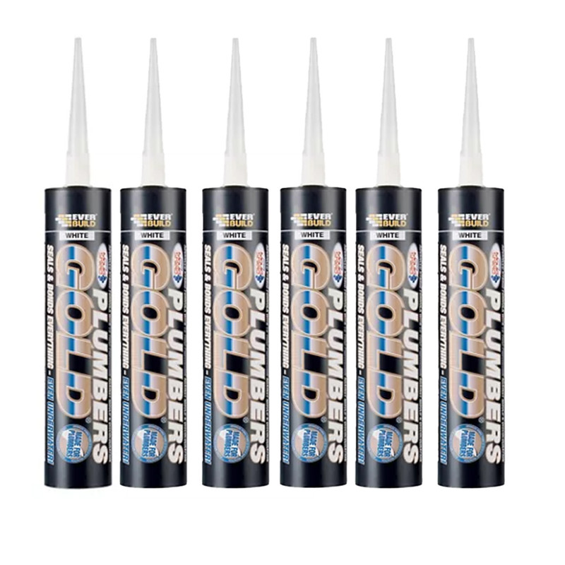 Everbuild PLUMBGCL Plumbers Gold Clear 290ml (6 Pack)