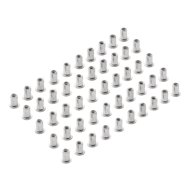 Draper 04051 Zinc Plated Threaded Insert Rivet Nuts, M4 x 0.7mm (50 Pack)