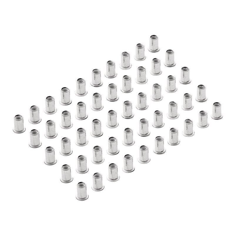 Draper 04053 Zinc Plated Threaded Insert Rivet Nuts, M6 x 1.0mm (50 Pack)