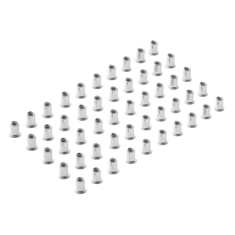 Draper 04054 Zinc Plated Threaded Insert Rivet Nuts, M8 x 1.25mm (50 Pack)