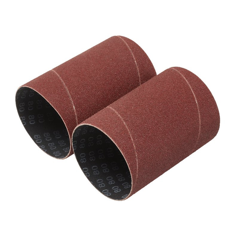Draper 08406 Aluminium Oxide Sanding Sleeves, 75 x 115mm, 80 Grit (2 Pack)