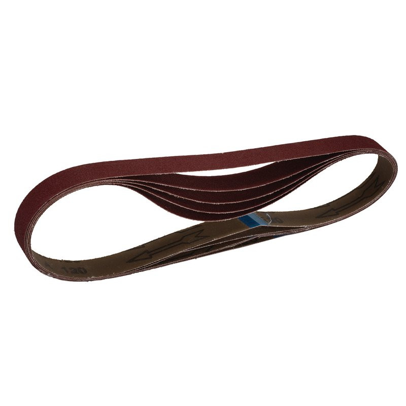 Draper 08698 Cloth Sanding Belt, 25 x 762mm, 120 Grit (5 Pack)