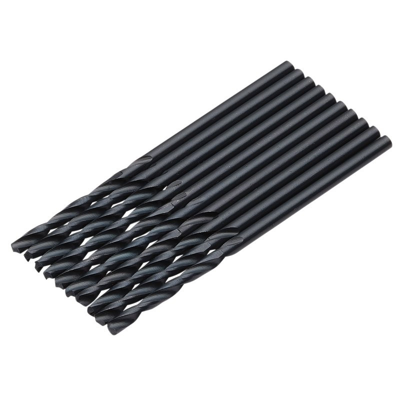 Draper 08820 Black HSS Drill Bit, 3.0mm x 61mm (10 Pack)