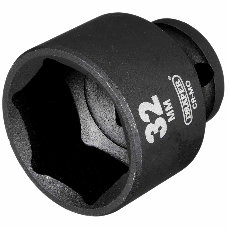 Draper 20189 Hi-TORQ® Impact Socket, 1/2" Sq. Dr., 32mm