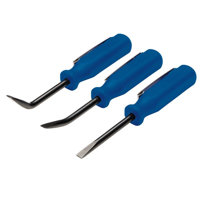 Draper 30598 Mini Pry Bar Set, 125mm, Blue (3 Pieces)