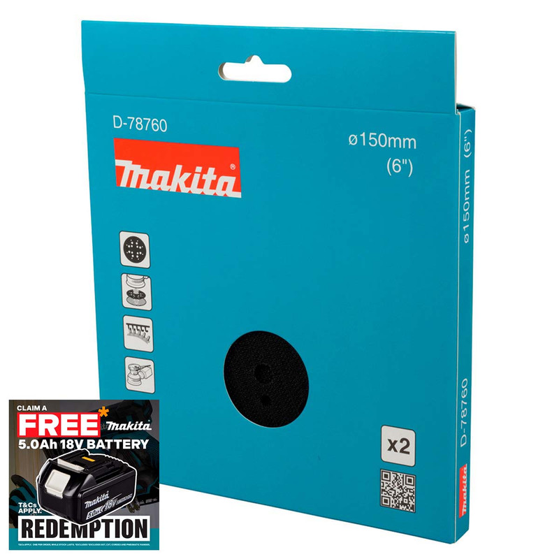 Makita D-78760 Pad Saver 150mm (2 Pack)