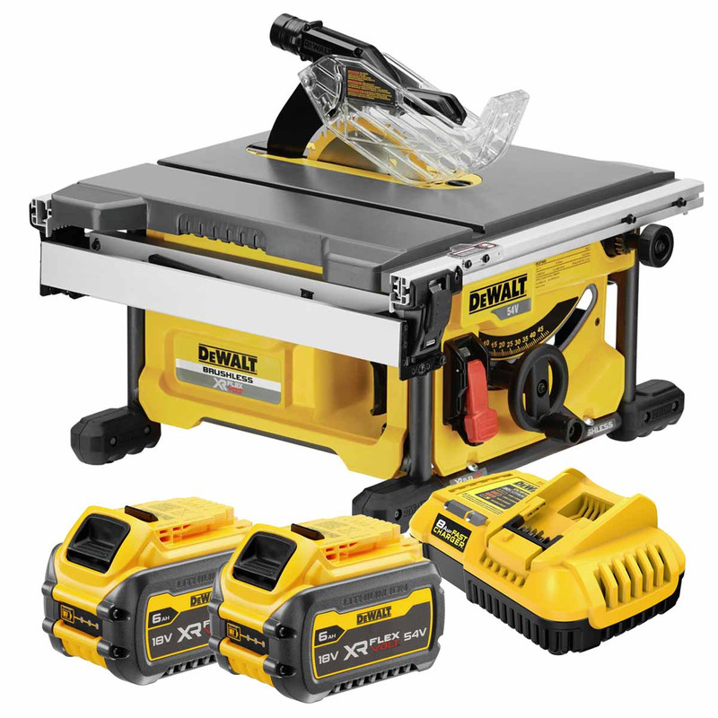 DeWalt DCS7485T2-GB 54V XR FlexVolt Brushless 210mm Table Saw