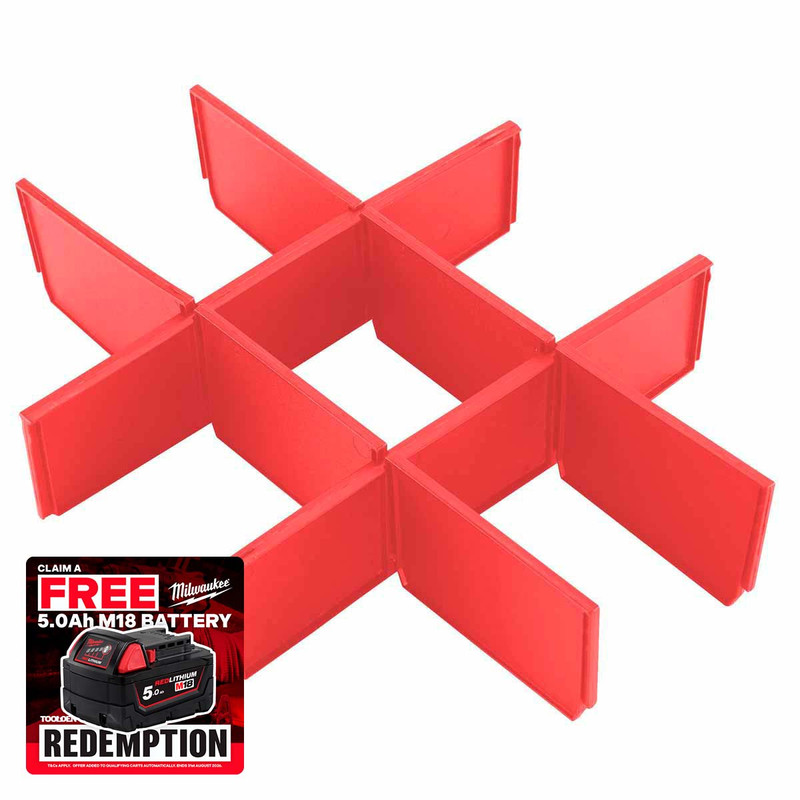 Milwaukee 4932479104 Drawer Dividers for PACKOUT™ 3 Drawer Toolbox (8 Pack)