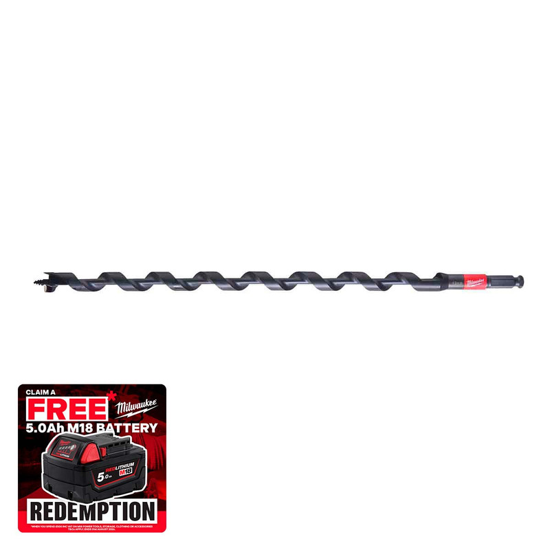 Milwaukee 48136759 Impact Wood Auger Bits Long Series 19mm x 460mm