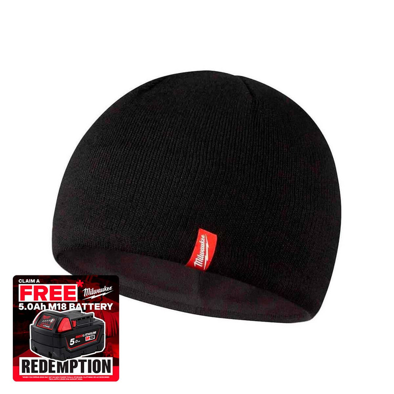 Milwaukee BNI BL Beanie Hat, Black