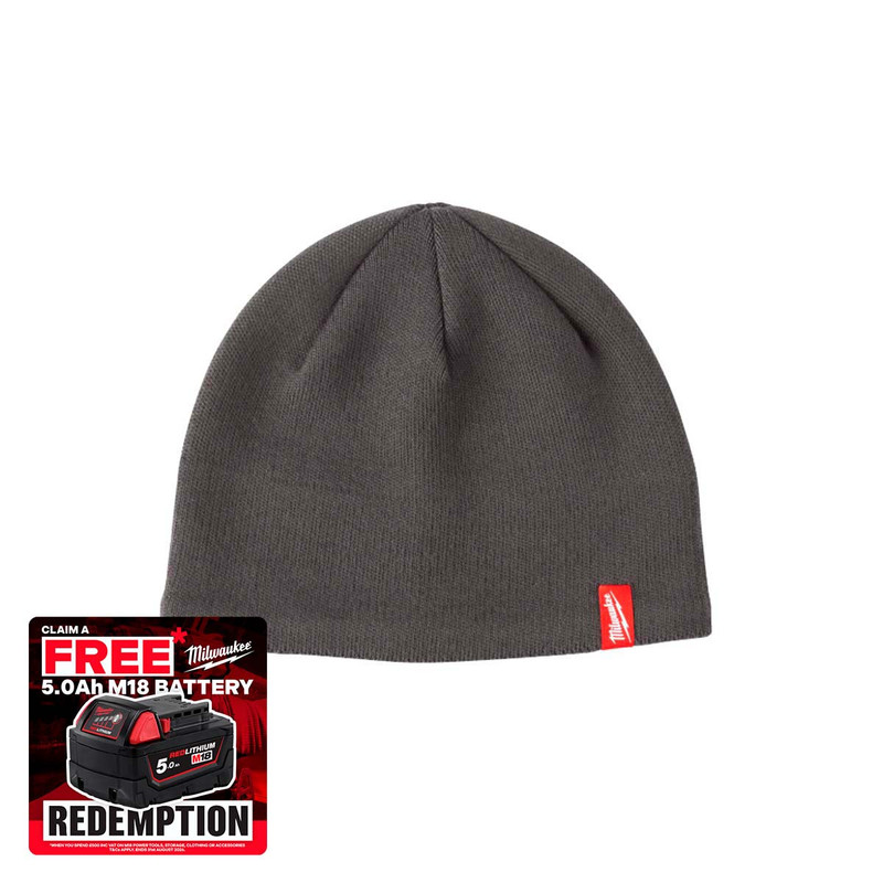Milwaukee BNI GR Beanie Hat, Grey