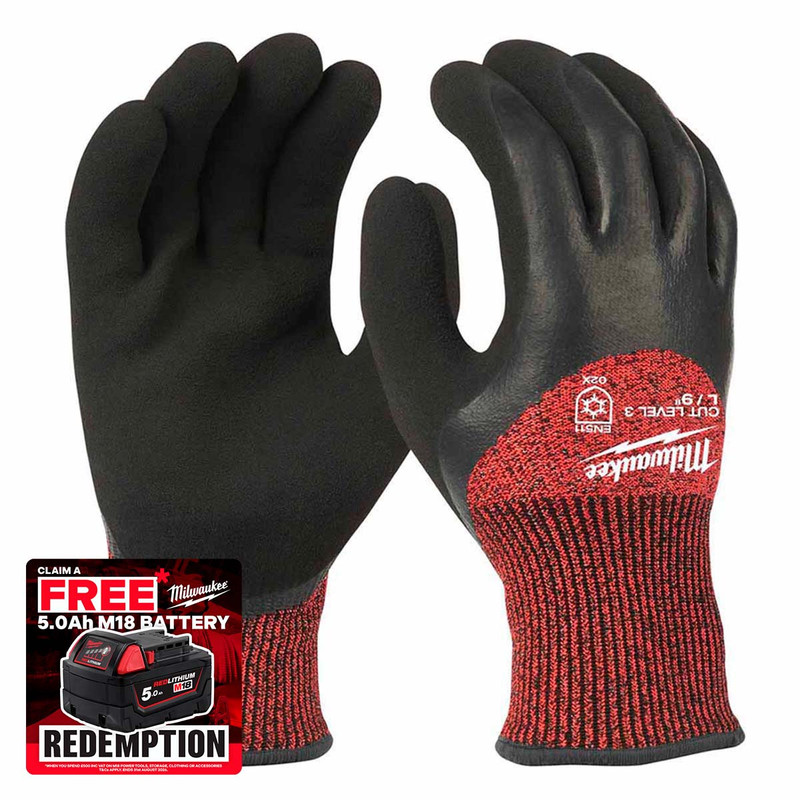 Milwaukee 4932471349 Winter Cut C Gloves, Size 10