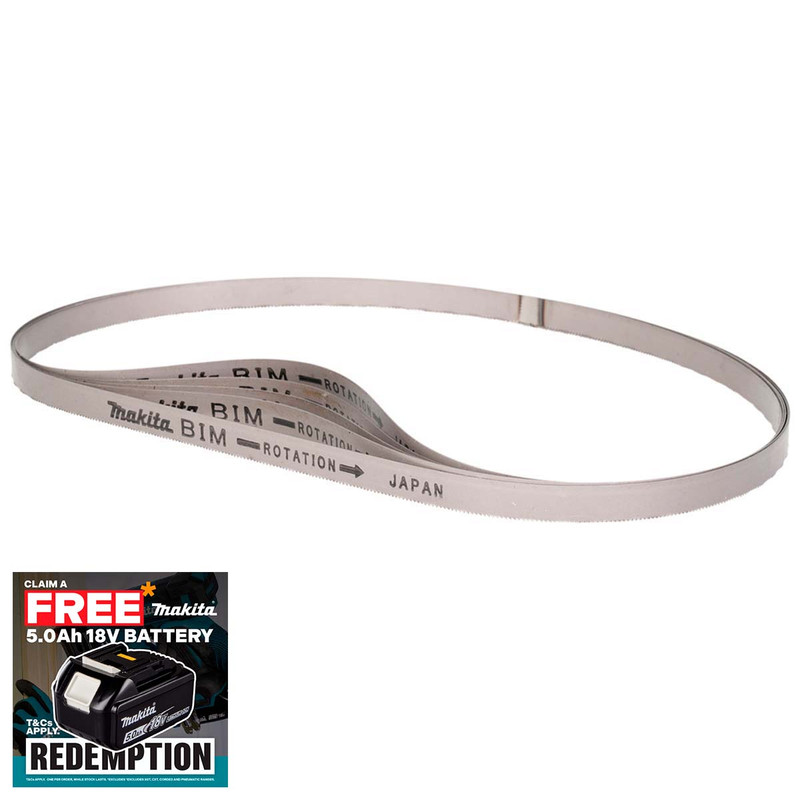Makita B-40559 Bandsaw Blades BiM 13 x 0.5 x 835 mm 18 T (5 pack)