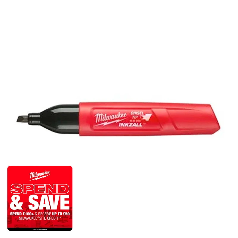 Milwaukee 48223103 Black Chisel Point Marker