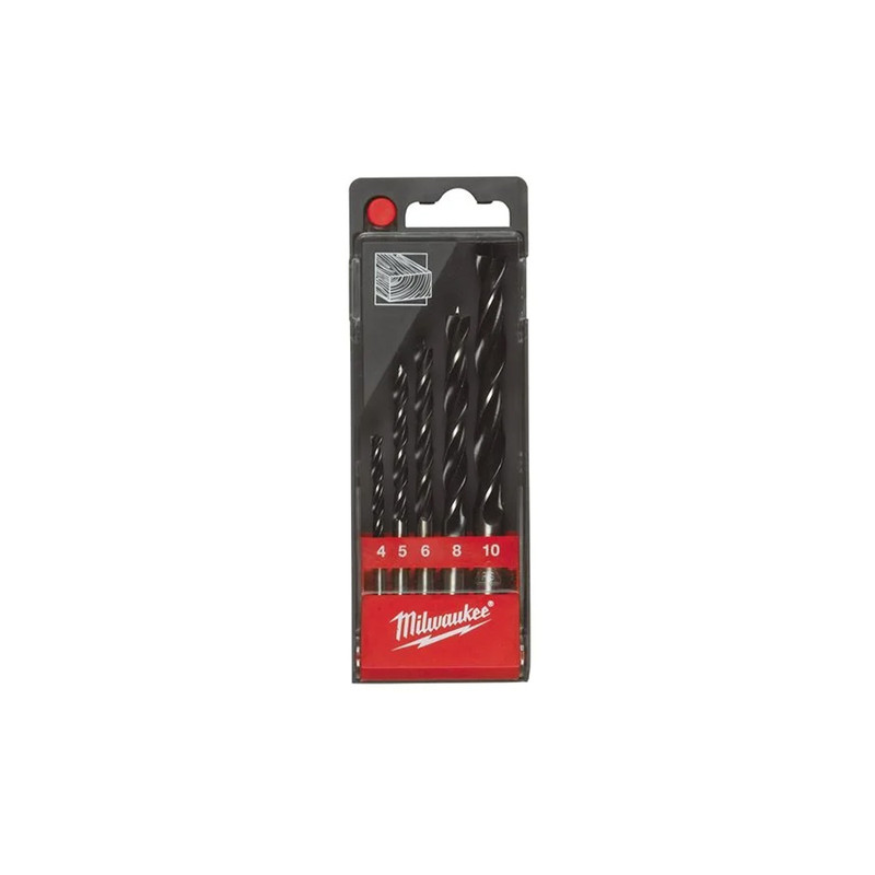 Milwaukee 4932352465 Brad Point Drill Bit Set (5 Pieces)