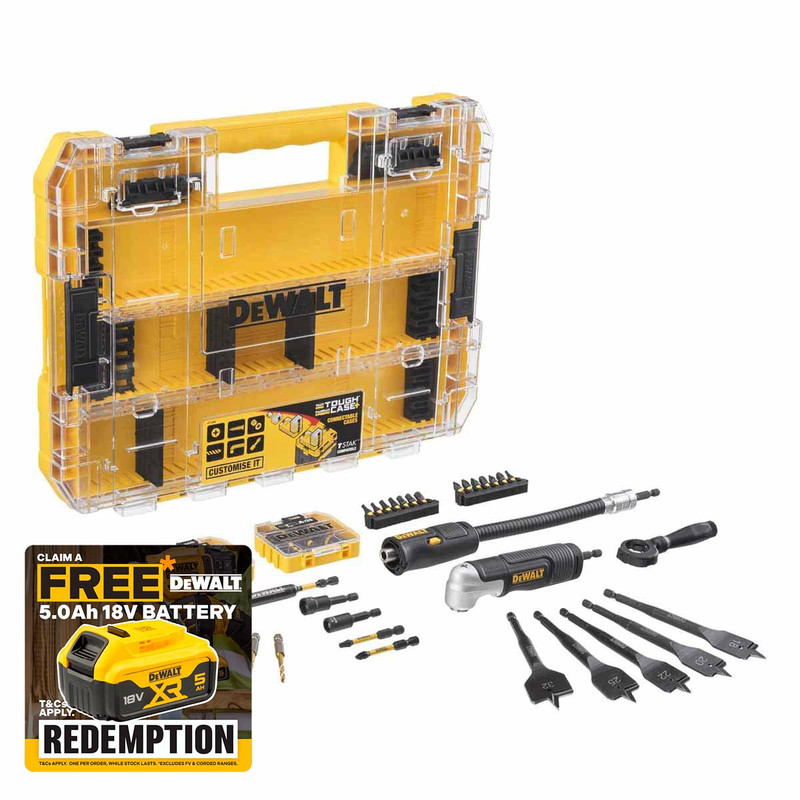 Dewalt DT70777-QZ Screwdriver Drill Bit Set with Angle Head (85 Pieces)