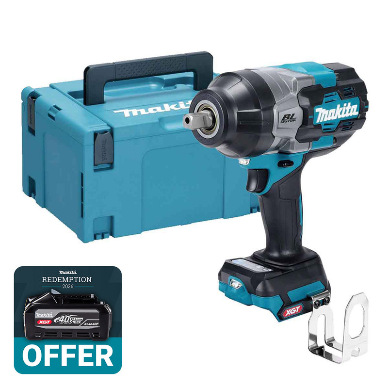 Makita TW003GZ01 40V Max XGT Brushless 1/2" Impact Wrench in a Makpac Type 3 Case (Body Only)